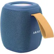 Akai ABTS-V5BL Portable Bluetooth Speaker, FM Radio, USB, Blue & Stylish