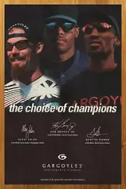 1995 Gargoyles Sunglasses Print Ad/Poster Ken Griffey Jr. Scottie Pippen Art 90s