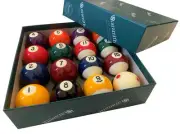 POOL BALLS Aramith Premier 2 inch WITH 1 & 7/8 inch MEASLE WHITE BALL