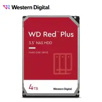 在飛比找momo購物網優惠-【WD 威騰】4入組 ★ 紅標 Plus 4TB 3.5吋 