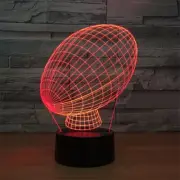 Baseball 3D Illusion Night Light 7 Colors Change Touch Lamp for Bedroom Gift