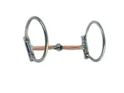 Aime Western Sweet Iron D-Ring Snaffle Bit 5'' Stainless Steel