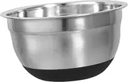 BRIGHTFUFU Stainless Steel Mixing Bowl Large 3.5qt Non-Slip Silicone Base Dishwasher Safe for Baking Cooking Sourdough