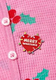 [Laser Kitten] Holiday Lights Pin