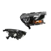 Headlight Right for Ford Ranger PX2/PX3 06/2015-ON Halogen Type Black Manual