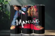 Maniac (1980) Movie Poster 20 Ounce Stainless Steel Tumbler Metal Straw