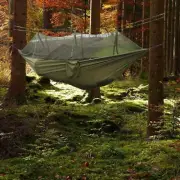 Parachute Double Hammock Mosquito Net Camping Hanging Bed Sleeping Nylon Fabric