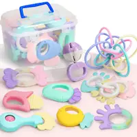 在飛比找蝦皮購物優惠-Baby Teether Toys Teething Sil