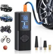 Tyre Inflator Portable Air Compressor, 150PSI 7800Mah Cordless Air Pump for Car,