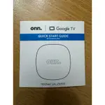 有保固 ONN GOOGLE TV CHROMECAST 4K UHD(NEW, 2023) NETFLIX手冊