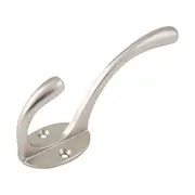 6622 Hat & Coat Hook Victorian Satin Nickel H110xP50mm