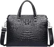 [HAMKVBPR] Mens Briefcase Men Leather Briefcase Computer Bag Laptop Bag Business Travel Messenger Bag Tote Messenger Bag for Work Business