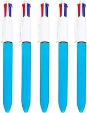 HOFFTI Retractable Ballpoint Pens, 4-in-1 Colored Writing Rollerball Pen, Fine Point Cute Rollerball Pens, Journaling Pens For Color Coding, Daily Journaling, DIY Scrapbooking