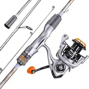 [Sougayilang] Spinning& Casting Fishing Rod Combos with Graphite 2Pc Blanks Fishing Reel for Bass Fishing