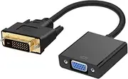 Angoily to Adapter Cable High Definition Video Converter for Tv Computer and Laptop Pin Black Female Connector No Power Supply Needed