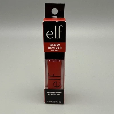 E. L. F. Glow Reviver Lip Gloss Oil 0.25 fl oz - Red Delicious Elf (F) 82008