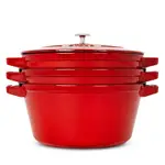 Staub 4 Pc. Stackable Enameled Cast Iron Set