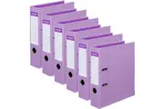 Colourhide Lever Arch File Folder A4 Purple Pack 6