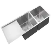 810/1160mm Top or Undermount Single/Double Bowl 304 Stainless Sink with Waste