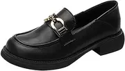 [ZIRIA] Casual Women's Loafers Spring Woman Pumps Women Shoes Ladies Low Heels Party Heeled Shoe Black