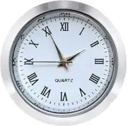 Mini Clock Insert Tone Bezel Roman Numerals Fit 35 mm Hole 1 1/2 In 37 mm Round