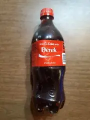 Share a COKE with Derek 20 fl oz Collectible Bottle RARE Coca-Cola HTF Name LB