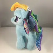 Aurora World My Little Pony RAINBOW DASH the Horse (6.5 Inch) Stuffed Plush NWT