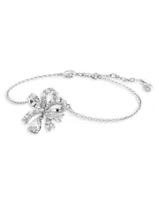 Swarovski Hyperbola Crystal Bow Link Bracelet in Rhodium Plated