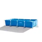 Intex 4.5x2.2m Rectangular Frame Above Ground Swimming Pool Outdoor/Garden Blue