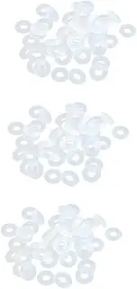 Healeved 3sets Rubber Sealer Charms Stoppers Bracelet Charm Stoppers Jewelry for Snake Chain Bracelets 80pcs*3