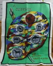 A Souvenir from Ireland Dunmoy Rego Pure Irish Linen Coins reul coroin