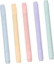 OHPHCALL 1 Set Pastel Highlighter Markers Ergonomic Design for Easy Grip for School Supplies Scrapbooking and Note Taking Compact Storage Included