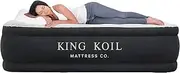 [King Koil] Luxury Double Air Mattress with Built-in High Speed Pump for Camping, Home and Guests - Double Air Mattress for Double Bed, High Air Mattress, Waterproof