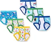 [Peppa Pig] Boys' Toddler Multicolour Cartoon Briefs, 7 Pack, Low Rise, 100% Cotton
