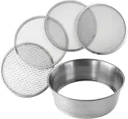 3R Wazakura 4PCS Soil Sieve Set 8-1/4 Inch (210Mm), 4 Sieve Mesh Filter in 0....