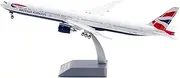 Pre-Built Model Aircraft 36CM for British Airways B777-300ER G-STBL 1:200 Diecast Airplane Replica Miniature Airliner Model Plane Miniature Airplane Model