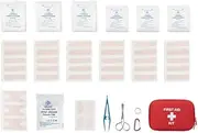 Outdoor Life First Aid Kit with Carrying Case for Easy Transport, 57 Piece, Red