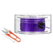 55Yard Flat Stretchy Bracelet String 0.8mm Elastic Beading Cord Purple