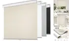 Cordless Free-Stop 100% Blackout Blinds for Windows, Roller 20"W x 72"H Beige