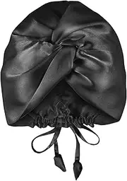 [OLESILK] 22 Momme Silk Hair Bonnet for Curly Hair, 100% Mulberry Silk Sleep Cap for Women
