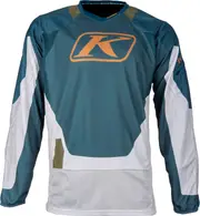 Klim Dakar, jersey , color: Light Grey/Petrol , size: XXL