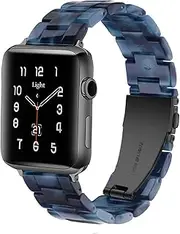 Light Compatible with Apple Watch Bands Ultra 49mm 45mm 44mm 42mm, Fashion Resin iWatch Band for Apple Watch Ultra Series 8 7 6 5 4 3 2 1 Apple Watch SE(Dark Blue2020,42/44/45/49mm)