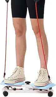 Exercise Twist Board,Bands Attached Exercise Waist Twist Machine | Non-Slip Portable Fitness Equipment Home Gym Full-Body Trainer for Men, Women, Young People