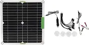 Semi Flexible Solar Panels, High Efficiency 200W 12V Monocrystalline Solar Panel Kit, Solar Panel Trickle Charging Kits for RVs, Cars, Boats, Camping, 10 in 1 Adapter