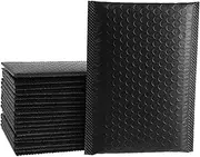 NUOBESTY Bubble Mailer for Shipping 50pcs Black Mailers Foam Self-Sealing Packaging Envelopes