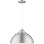 Livex Lighting 41180-66 Allison Mini Pendant Brushed Aluminum