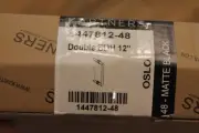Kartners 1447812 Oslo 12" Double Shower Door Handle - Matte Black NEW NIB