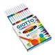 【義大利 GIOTTO】可洗式兒童隨身彩色筆(細24色) 產地:義大利