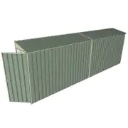 Build-a-Shed 0.8 x 6 x 2m Single Hinged Door Skillion Shed - Green