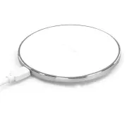 Qi Wireless Charging Pad For iPhone 12 11 Pro Samsung S21 S20 S10 - White - Samsung S21/S21+/S21 Ultra